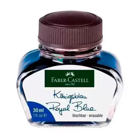 149839 FABER CASTELL TINTERO 30ML TINTA BORRABLE AZUL REAL