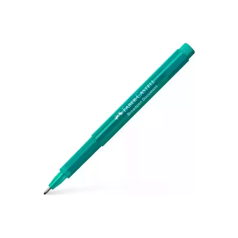 155456 FABER CASTELL ROTULADOR BROADPEN DOCUMENT 0.8MM TURQUESA