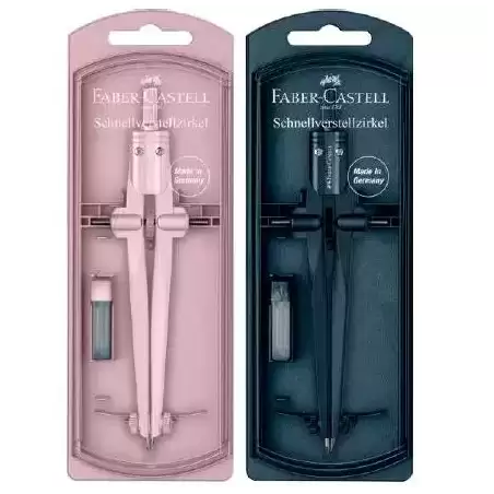 174545 FABER CASTELL COMPÁS DE AJUSTE RÁPIDO STREAM SURTIDOS