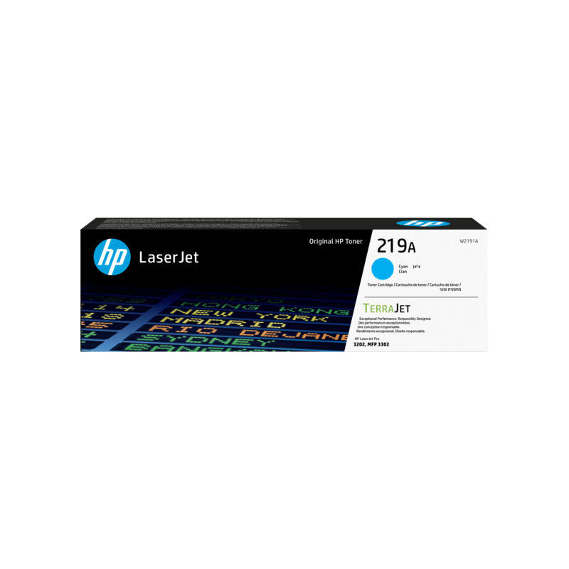 W2191A HP 219A Cyan Original LaserJet Toner Cartridge