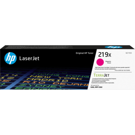 W2193X HP 219X High Yield Magenta Original LaserJet Toner Cartridge