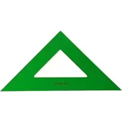 566-42 FABER CASTELL ESCUADRA SIN GRADUAR 42CM VERDE