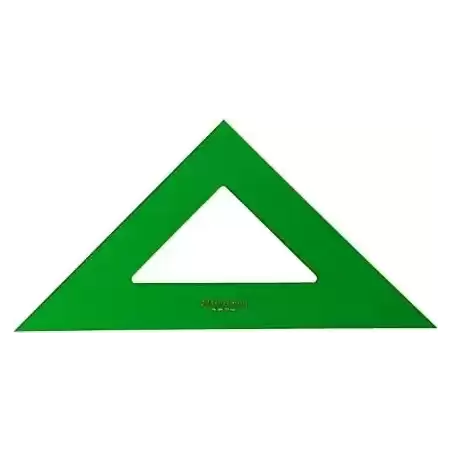 566-42 FABER CASTELL ESCUADRA SIN GRADUAR 42CM VERDE