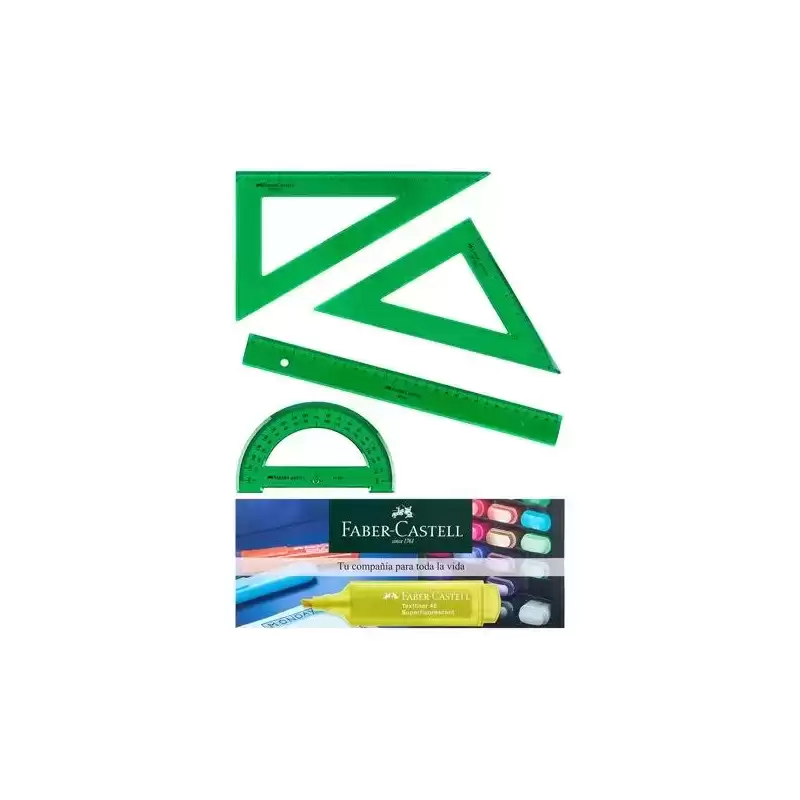 65021/66021 FABER CASTELL JUEGO ESCOLAR DE REGLAS CON HORARIO