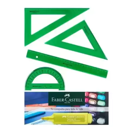 65021/66021 FABER CASTELL JUEGO ESCOLAR DE REGLAS CON HORARIO