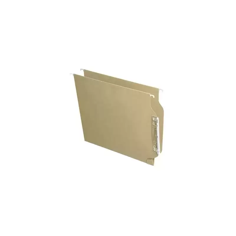 400064812 FADE CARPETA COLGANTE VISOR LATERAL AKU KRAFT CARTULINA A4 LOMO "V" CON ETIQUETAS -25U-