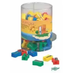 PB2 FAIBO AFILALÁPICES FORMA RECTANGULAR PLÁSTICO C/SURTIDOS BOTE 100 UD