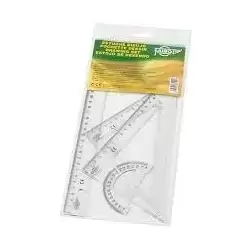 806 FAIBO BOLSA ESTUCHE 4 PIEZAS REGLA (30 CM)