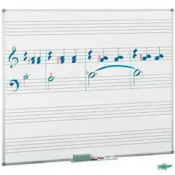 11P-5 FAIBO PIZARRA BLANCA CON PENTAGRAMAS 122X200CM MARCO DE ALUMINIO