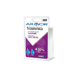 B10188R1 ARMOR    Cartucho pack 2 LEXMARK 100XL 2C cyan -DESC