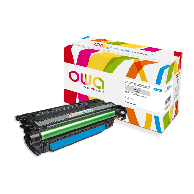 K15939OW ARMOR    toner compatible Cyan Laserjet Ese M651 CF331A 654A