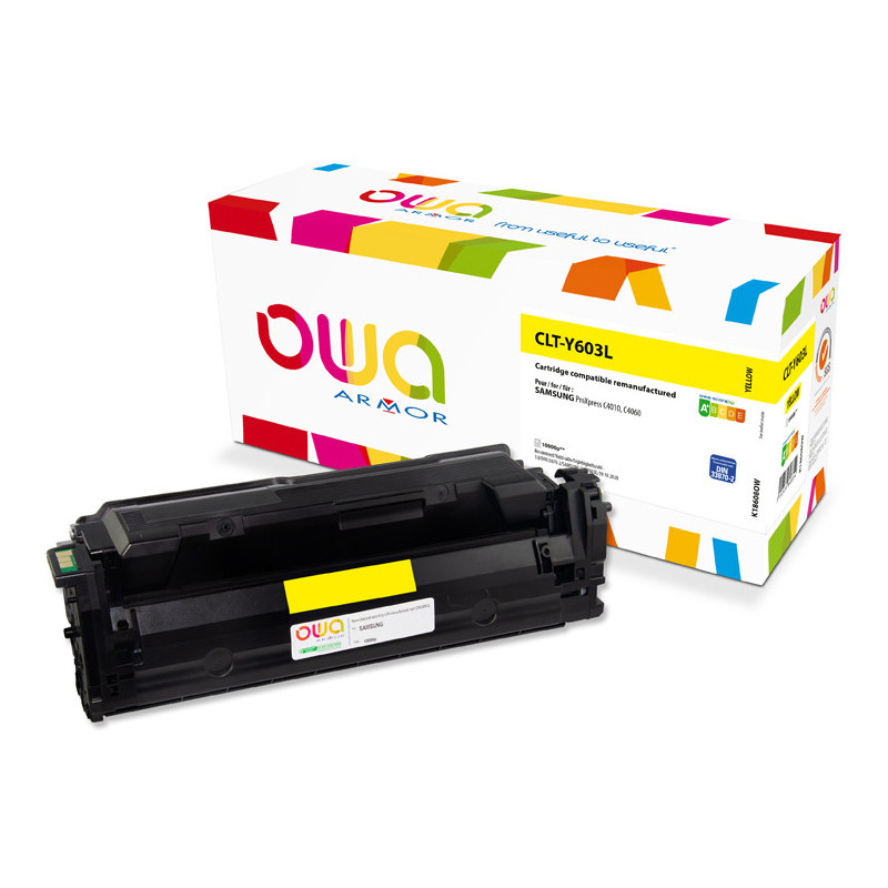 K18608OW ARMOR OWA TONER AMARILLO PARA SAMSUNG CLT-Y603L/ELS  10000P