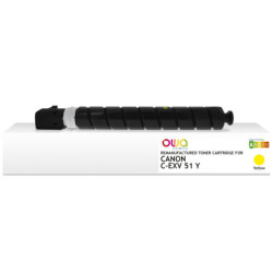 K40262OW ARMOR OWA Toner Amarillo 0484C002 para Canon C-EXV 51 Y 60 000p