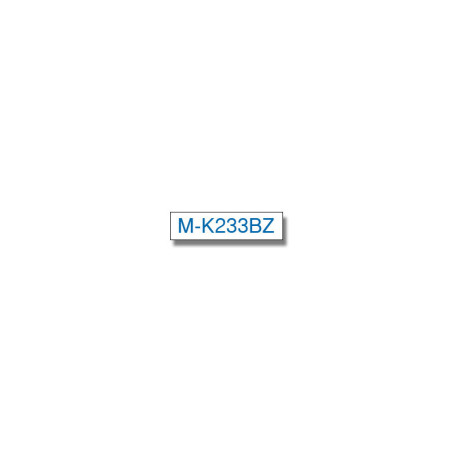 MK233BZ BROTHER Cinta No laminada Blanco / azul 12 mm