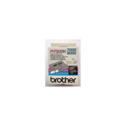 TX345 BROTHER Cinta laminada negro/blanco 18mm