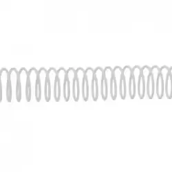 5113701 FELLOWES ESPIRAL METÁLICA PASO 5:1 24MM A4 BLANCO PACK 100 UD