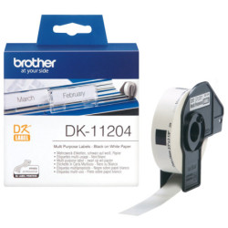 DK11204 BROTHER Rollo de Etiquetas de 17x54mm de 400 Uds.