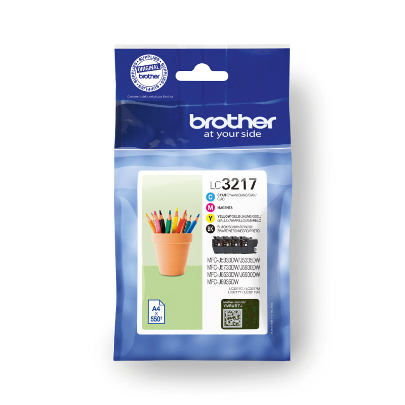 LC3217VAL BROTHER Pack de 4 cartuchos de tinta negro