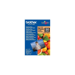 BP71GP50 BROTHER Papel Inkjet Glossy 10x15 50h 260g/m2