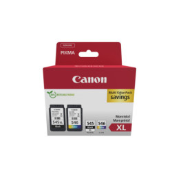 8286B012 CANON Pack 2 PG545XL/CL546XL: Photo Value Pack ECO + 50h papel Photo 10x15 ECOPACK carton con alarma