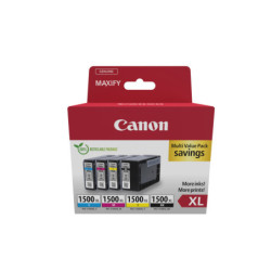 9182B010 CANON Pack 4 colores PGI-1500XL Maxify MB2050 MB2350 Alta capacidad ECOPACK