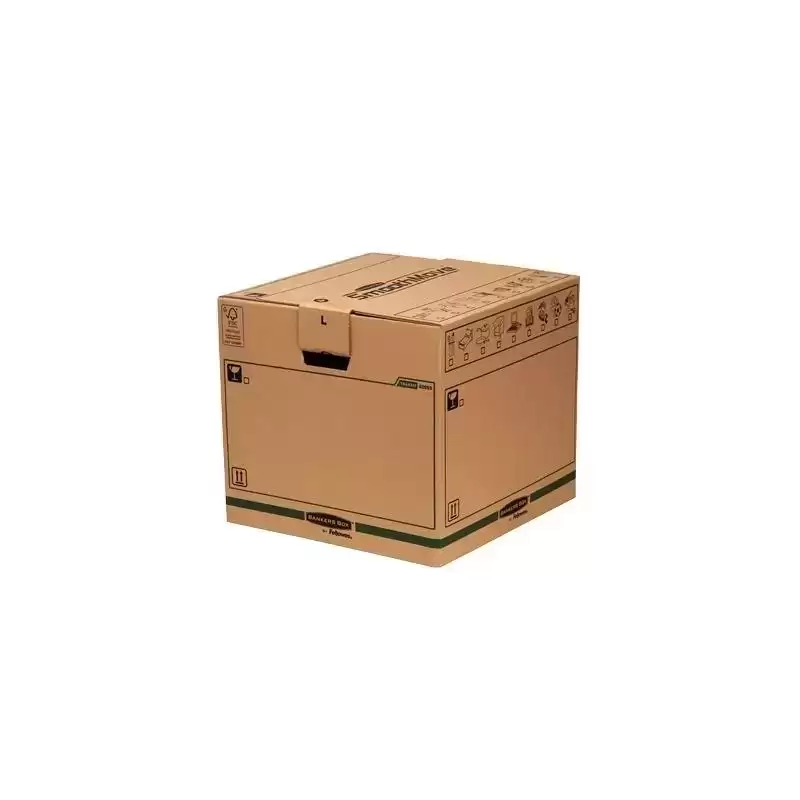 6205301 FELLOWES CAJA DE TRANSPORTE REUTILIZABLE GRANDE CON MONTAJE AUTOMÁTICO (SE VENDE POR UNIDAD)