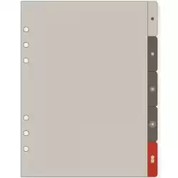 1986352 FINOCAM SEPARADORES LATERALES PARA AGENDAS DE ANILLAS OPEN R1063 1000-155X215MM JUEGO 5 UD