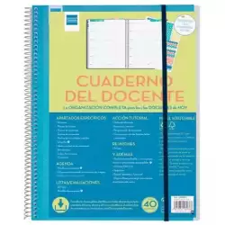 5340200 FINOCAM CUADERNO-AGENDA DEL DOCENTE.2 ESPIRAL 230X310MM SVH 46 SEMANAS (CURSO LECTIVO)