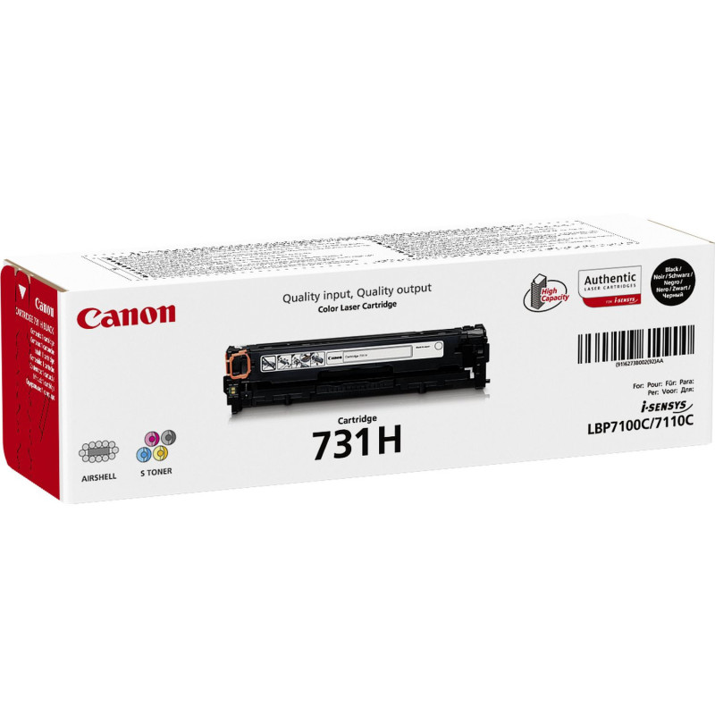 6273B002 Canon LBP7100CN/7110CW MF8230CN Toner Negro 731HBK 2.400 paginas alta capacidad