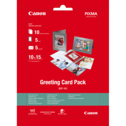 0775B077 Canon Papel PACK 10 10X15 5 Tarj.FELICITACION 5 SOBRES (GCP-101)