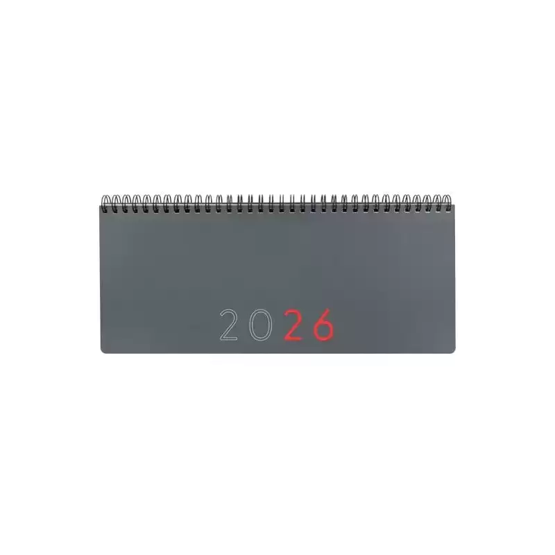 625515026 FINOCAM PLANIFICADOR AGENDA + NOTAS 290X116MM SEMANA VISTA GRIS 2026