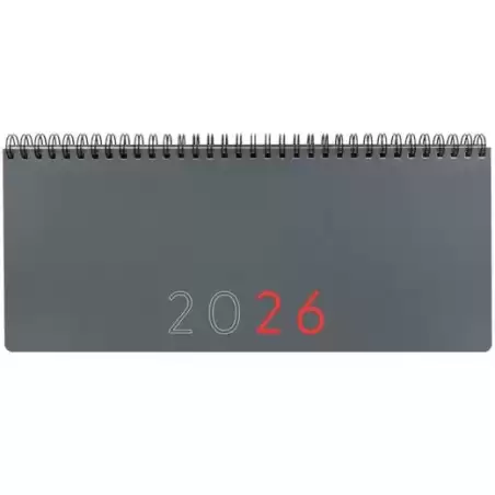 625515026 FINOCAM PLANIFICADOR AGENDA + NOTAS 290X116MM SEMANA VISTA GRIS 2026