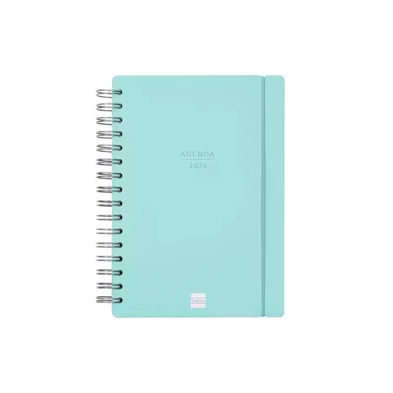 627400426 FINOCAM AGENDA HAIKU ESPIRAL 16 MESES E10 SVH CIERRE C/GOMA TAPA DURA AZUL 2025-2026