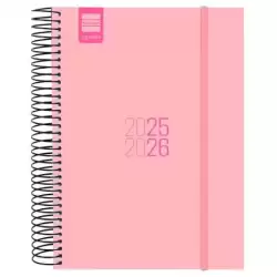 633120226 FINOCAM AGENDA PARA ESTUDIANTES ESPIRAL E10 - 155X212MM 1DP ROSA 2025-2026