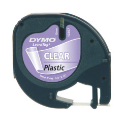 S0721530 DYMO Cinta LT 12mmx4mt -Negro/Transparente