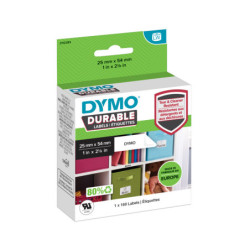 2112283 DYMO Etiqueta LW DURABLE pequeños multiusos 25x54mm 1 rollo de etiquetas (160) Papel blanco