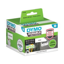 2112289 DYMO Etiqueta LW DURABLE 2-1/4" X 1-1/4" (57MM X 32MM) Papel blanco