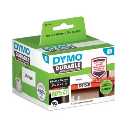 2112290 DYMO Etiqueta LW DURABLE 2-5/16" X 4" (59MM X 102MM) Papel blanco