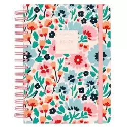 646020326 FINOCAM AGENDA MONIQUILLA ESPIRAL DOBLE E10 - 155X212MM 1DP TAPA DURA DALIA 2025-2026