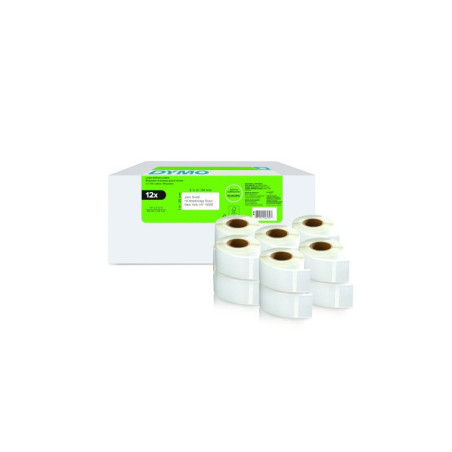 2177563 DYMO Etiqueta LW Multipack Etiquetas 25X54MM RE ADR LBL 500CT EU/AP 12PK FSC VALUE PACK (12 Rollos) Papel blanco