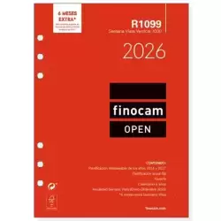 711520026 FINOCAM RECAMBIO ANUAL AGENDA DE ANILLAS OPEN R1099 1000-155X215MM SVV 2026