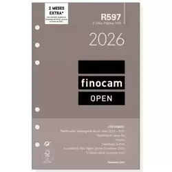 711600026 FINOCAM RECAMBIO ANUAL AGENDA DE ANILLAS OPEN R597 500-117X181MM 2DP 2026