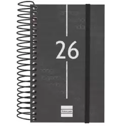 741086026 FINOCAM AGENDA ESPIRAL YEAR E3-79X127MM 1DP TAPA PP NEGRO 2026