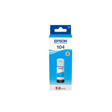 C13T00P240 EPSON tinta 104 EcoTank Cyan ink bottle