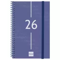 741441026 FINOCAM AGENDA ESPIRAL YEAR E5-117X181MM SVH TAPA PP AZUL 2026