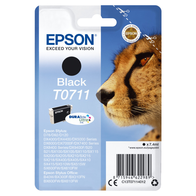 C13T07114012 Epson Stylus D-78/92/120/DX-4000/5000/6000/7000F Cartucho Negro