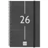 741446026 FINOCAM AGENDA ESPIRAL YEAR E5-117X181MM SVH TAPA PP NEGRO 2026
