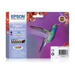 C13T08074021 Epson Stylus Photo R-265/360 Cart. Multipack 6 colores (Radiofrecuencia + acoustic magnetic)