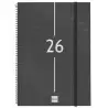 741466026 FINOCAM AGENDA ESPIRAL YEAR E40-210X297MM SVH TAPA PP NEGRO 2026