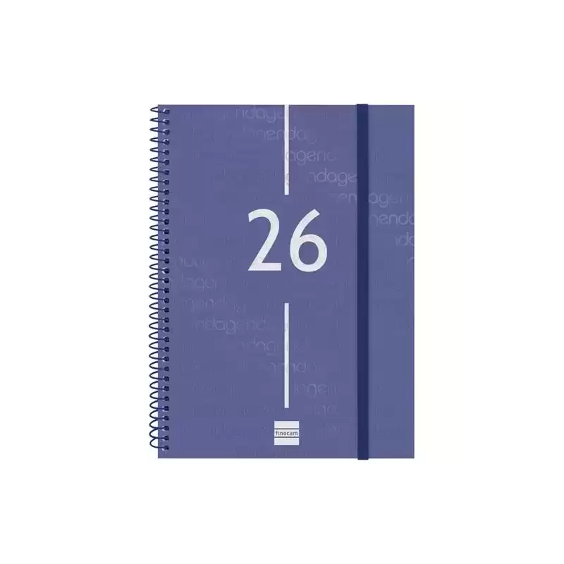 742031026 FINOCAM AGENDA ESPIRAL YEAR E10-155X212MM SVV TAPA PP AZUL 2026